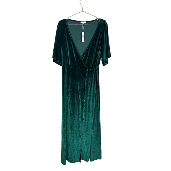 NWT Baltic Born Meghan Velvet Wrap Maxi Dress - Picture 2 of 10